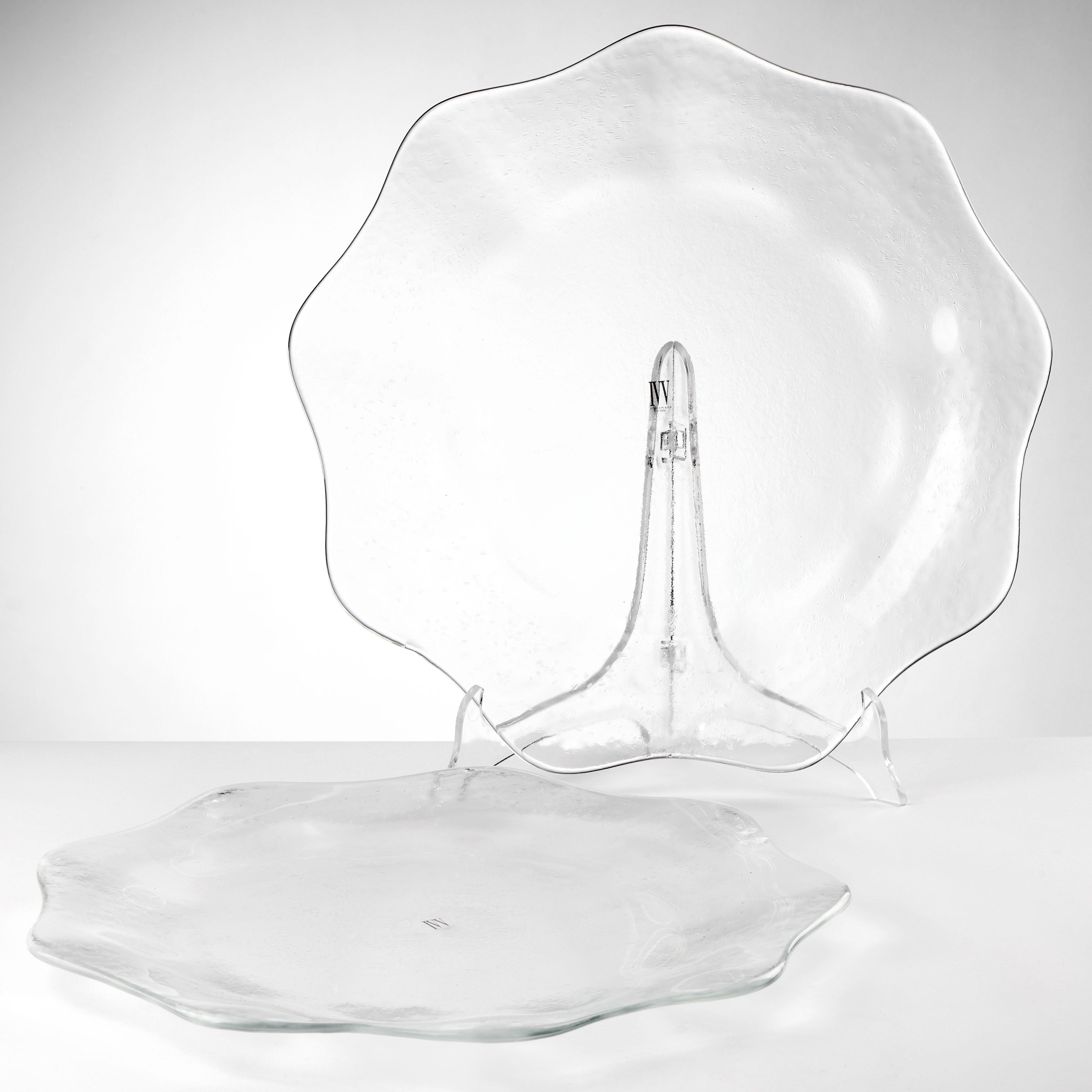 IVV due sottopiatti in vetro trasparente