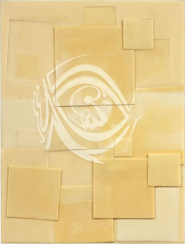 Domenico Bianchi : Senza titolo  (2003)  - Cera e olio su fibra di vetro - Auction Contemporary Art - Casa d'aste Farsettiarte