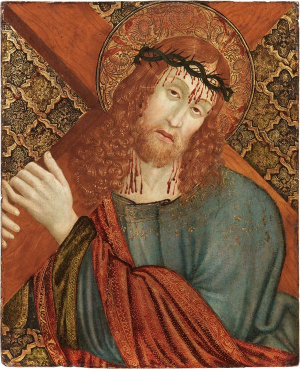 Scuola lombarda fine XV secolo - Cristo portacroce
