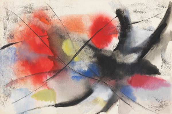 Liliana Cossovel : Metamorfosi  (1954)  - Tecnica mista su carta - Auction Paintings, Drawings, Sculptures and Multiples - Casa d'aste Farsettiarte