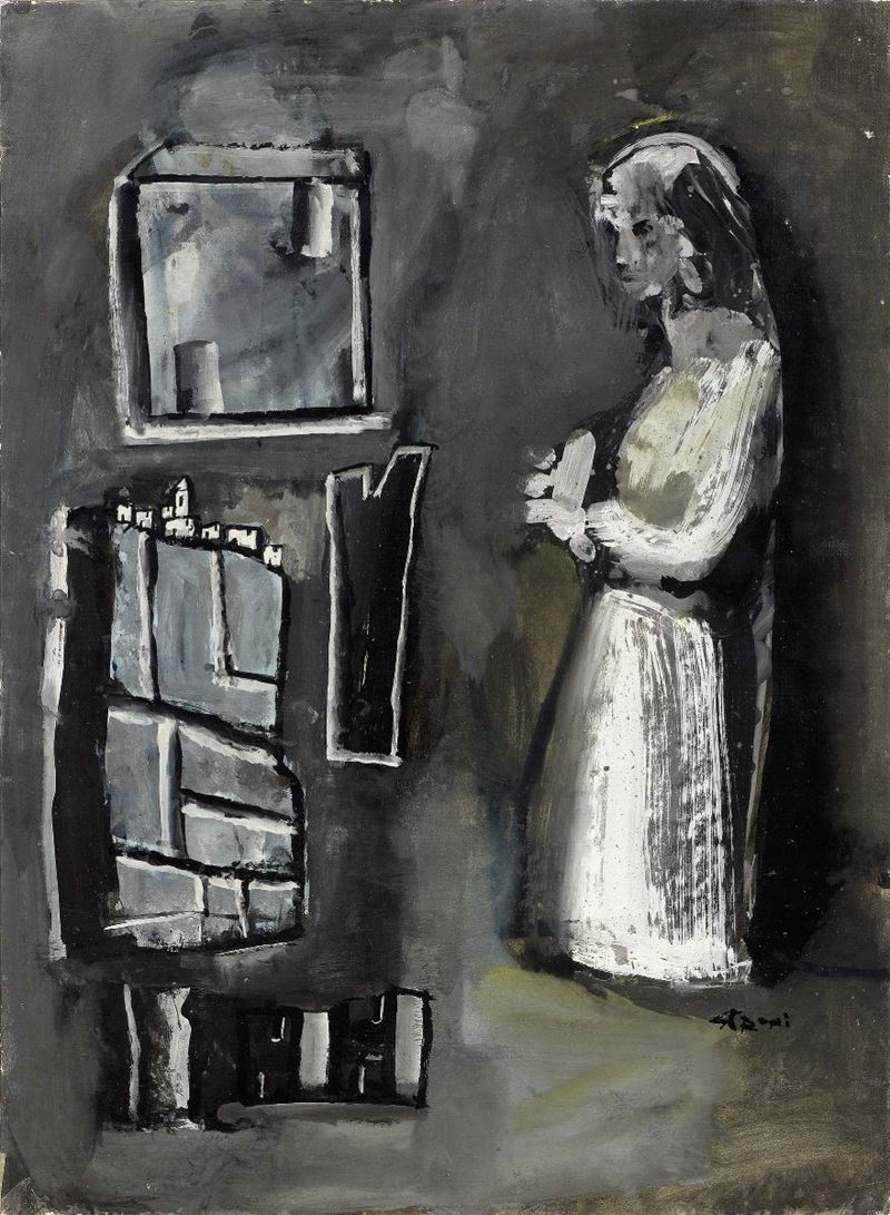 Mario Sironi - Composizione con Figura