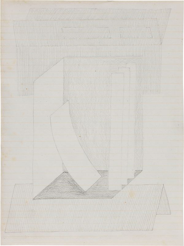 Fausto Melotti : Senza titolo  (1980)  - Matita su carta - Auction Contemporary Art - Casa d'aste Farsettiarte
