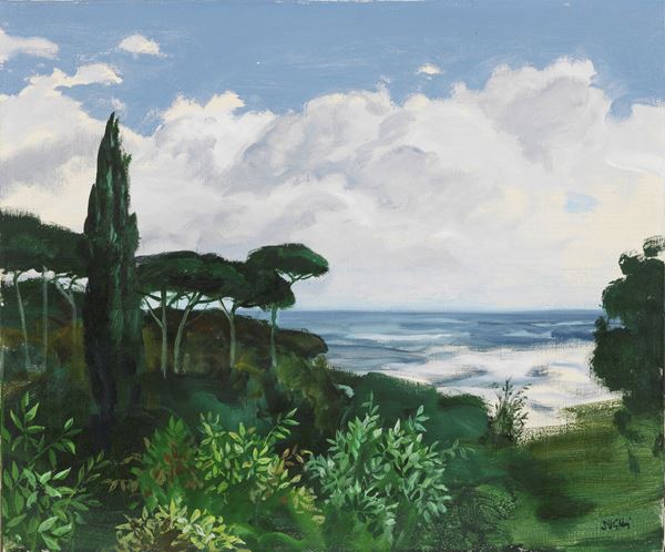 Alberto Sughi : Paesaggio  - Olio su tela - Auction Paintings, Drawings, Sculptures and Multiples - Casa d'aste Farsettiarte
