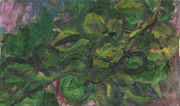 Ennio Morlotti : Vegetazione  (1960)  - Olio su tela - Auction Paintings, Drawings, Sculptures and Multiples - Casa d'aste Farsettiarte