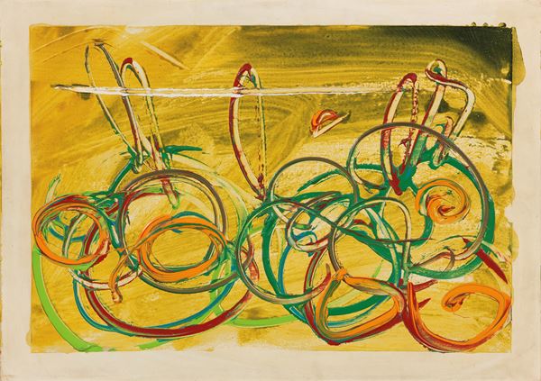 Mario Schifano : Senza titolo (Acerbo)  (1984)  - Smalto e acrilico su tela - Auction Contemporary Art - Casa d'aste Farsettiarte