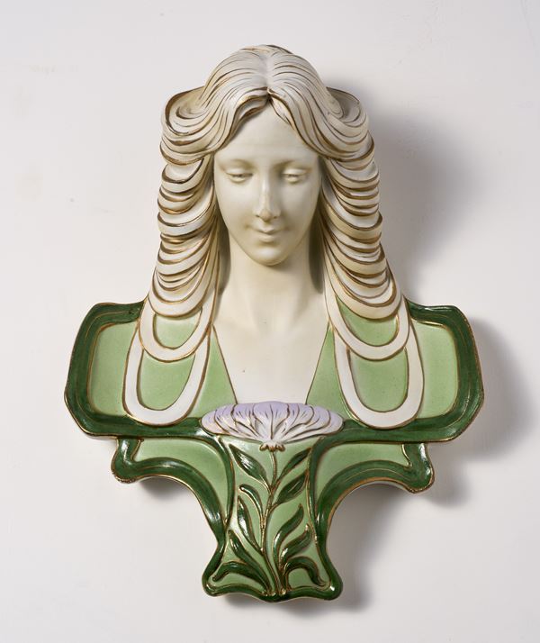 Ginori busto femminile in bisquit