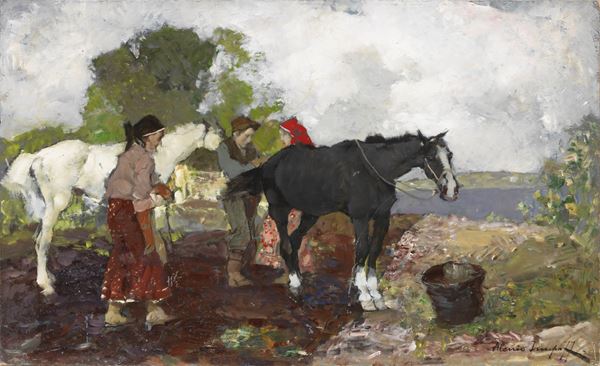Alessio Issupoff - Contadini e cavalli