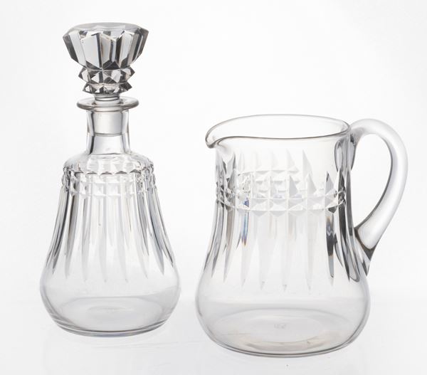 Due brocche e due bottiglie in cristallo Baccarat  - Auction PARADE IV - L'Arte della Tavola - Casa d'aste Farsettiarte