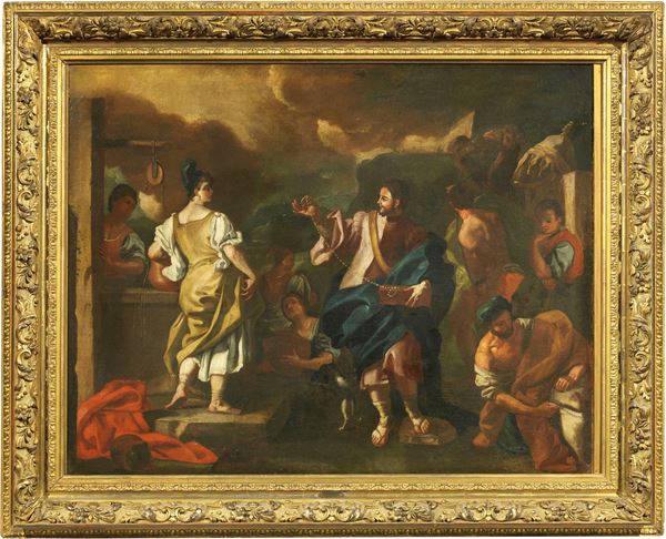 Scuola napoletana del XVIII secolo - La samaritana al pozzo