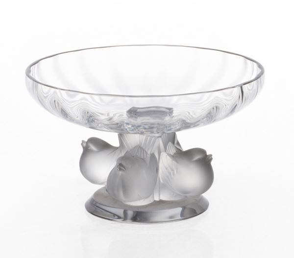 Alzatina in cristallo Lalique  - Asta L'Arte della Tavola - Casa d'aste Farsettiarte