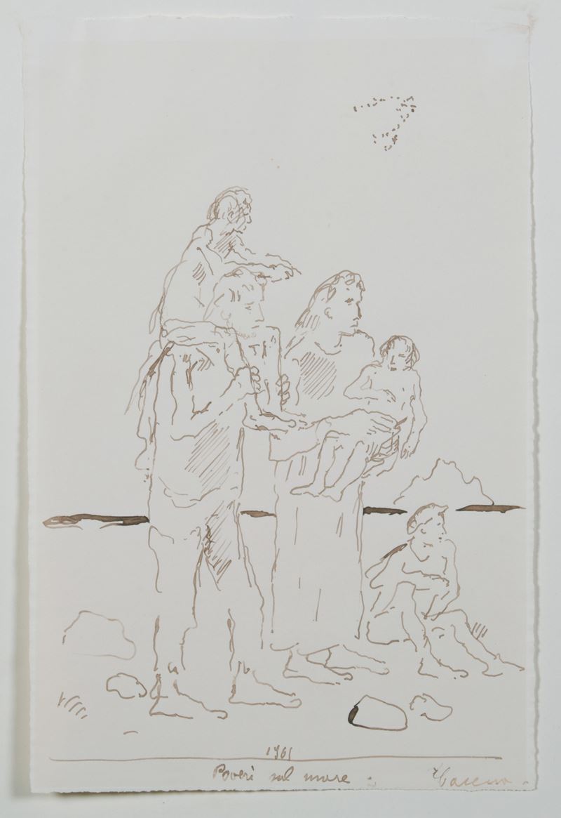 Felice Carena - Poveri sul Mare