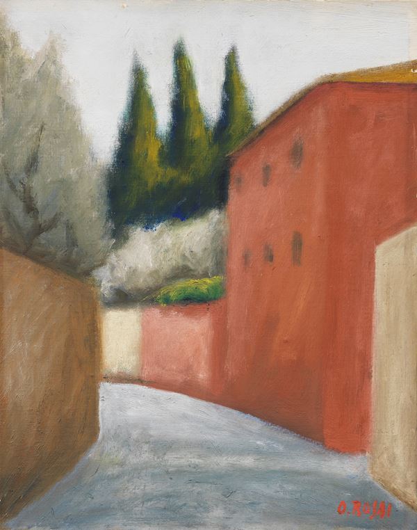 Ottone Rosai - Via San Leonardo (la casa rossa)