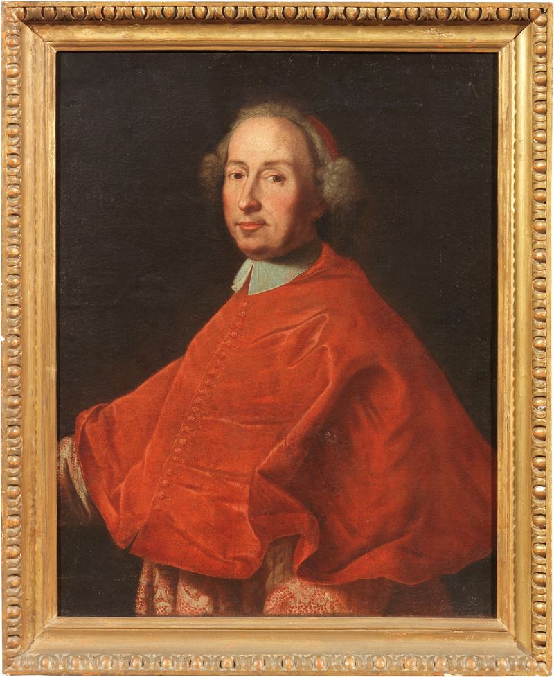 Scuola Romana Fine XVII Secolo - Ritratto di Cardinale