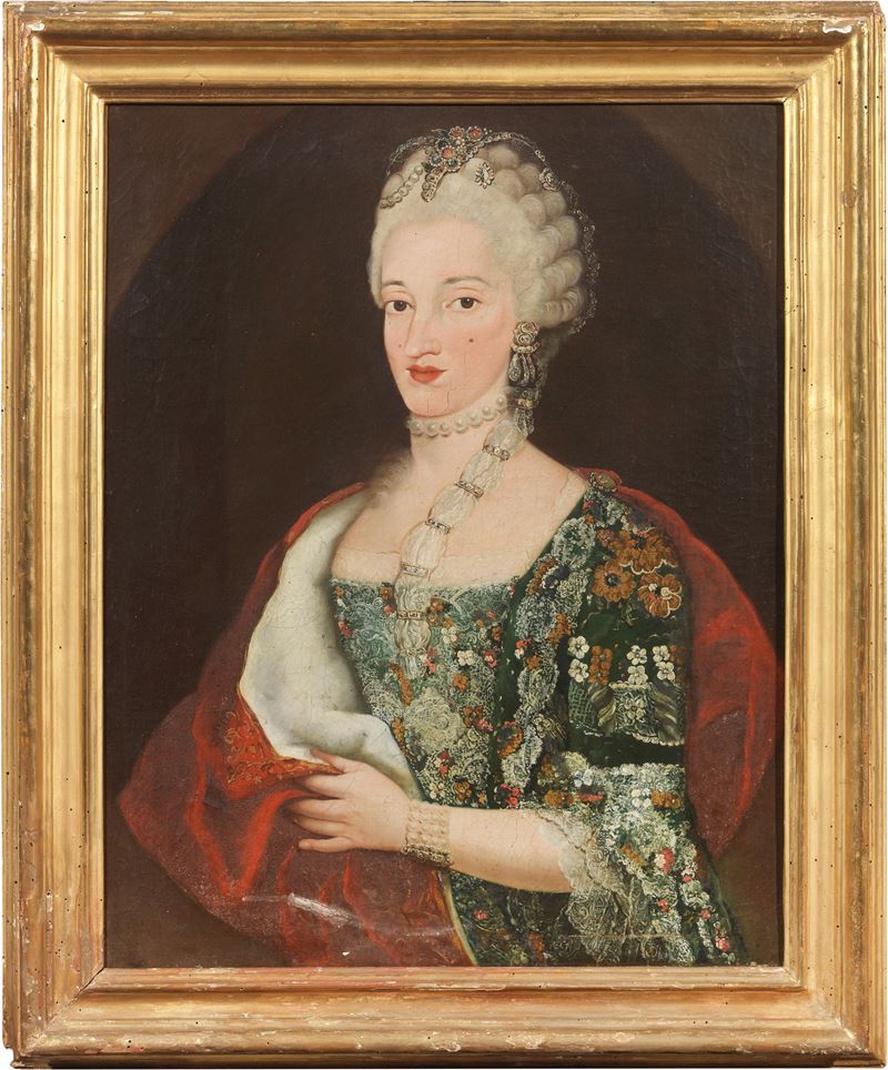 Scuola Nordica del XVIII Secolo - Ritratto di Donna