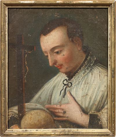 Religioso in Contemplazione del Crocifisso