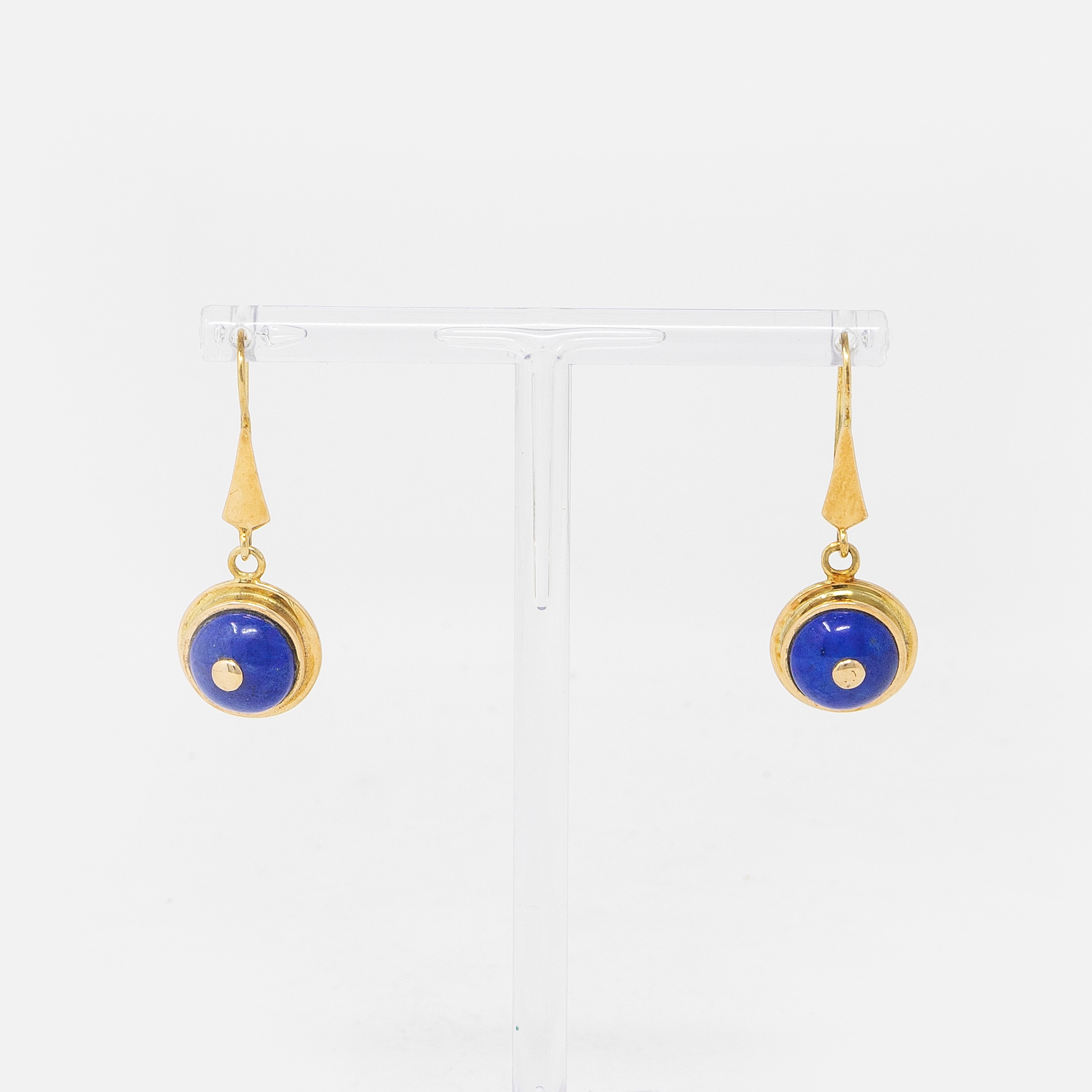 Collana e Orecchini in Oro Giallo e Lapislazzuli