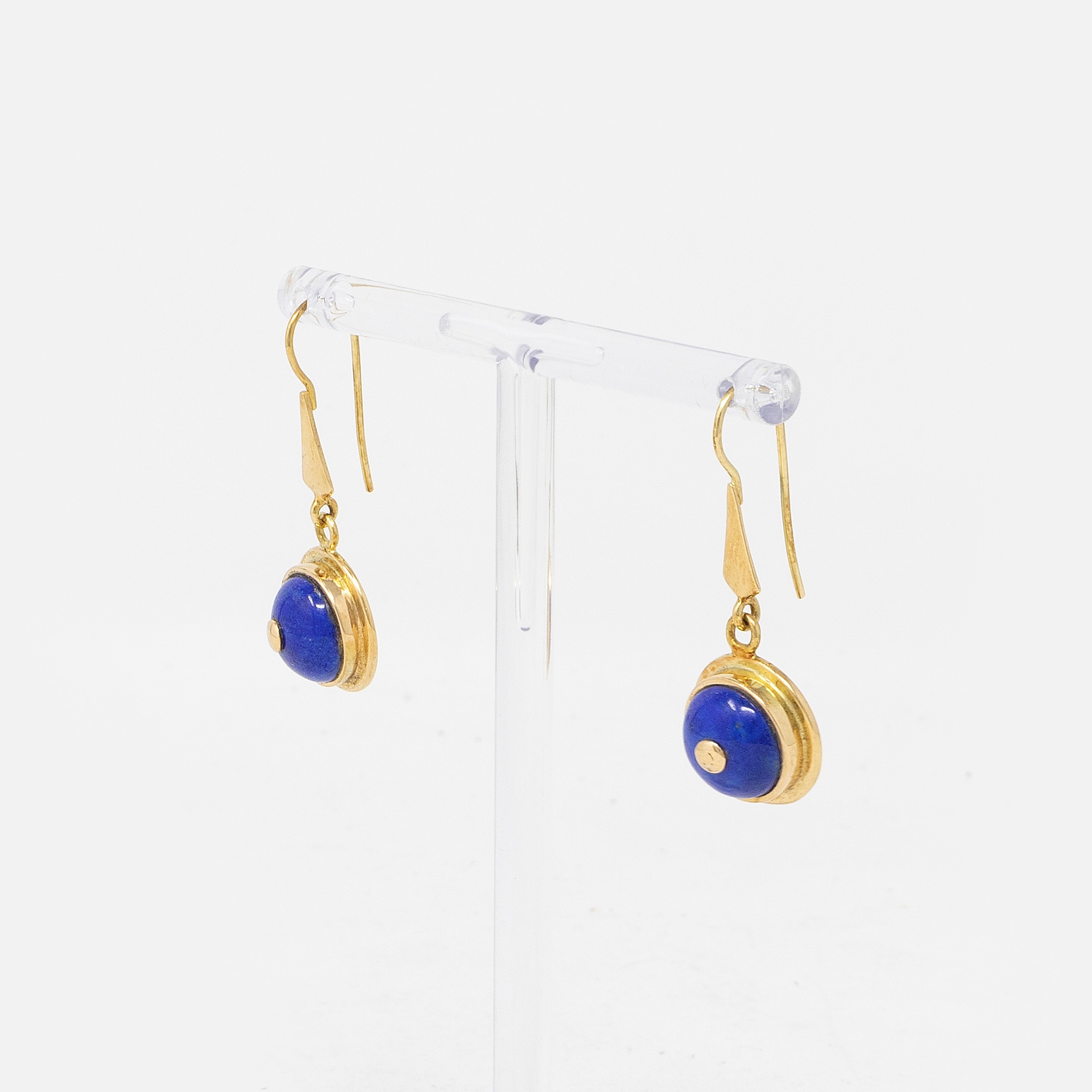 Collana e Orecchini in Oro Giallo e Lapislazzuli