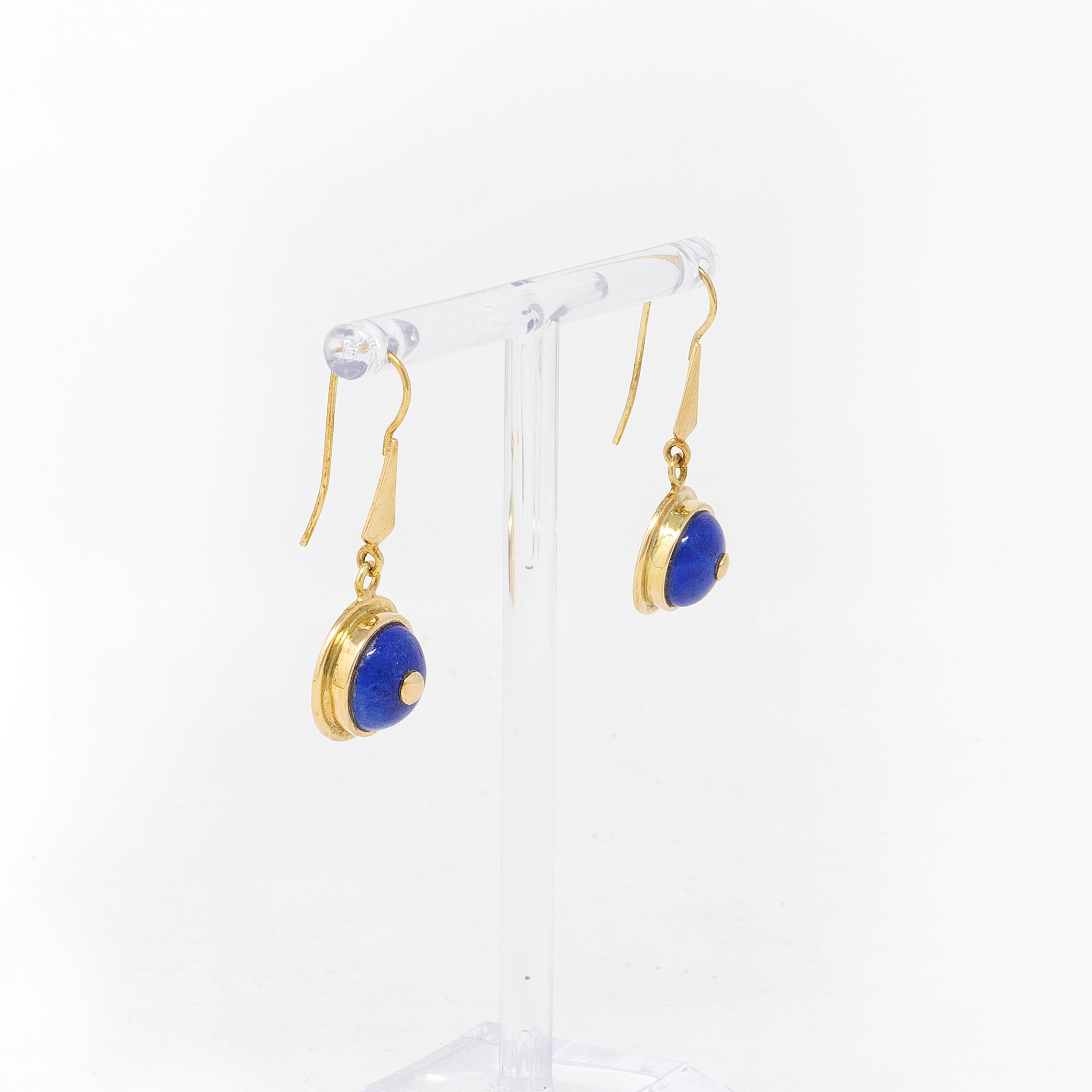 Collana e Orecchini in Oro Giallo e Lapislazzuli
