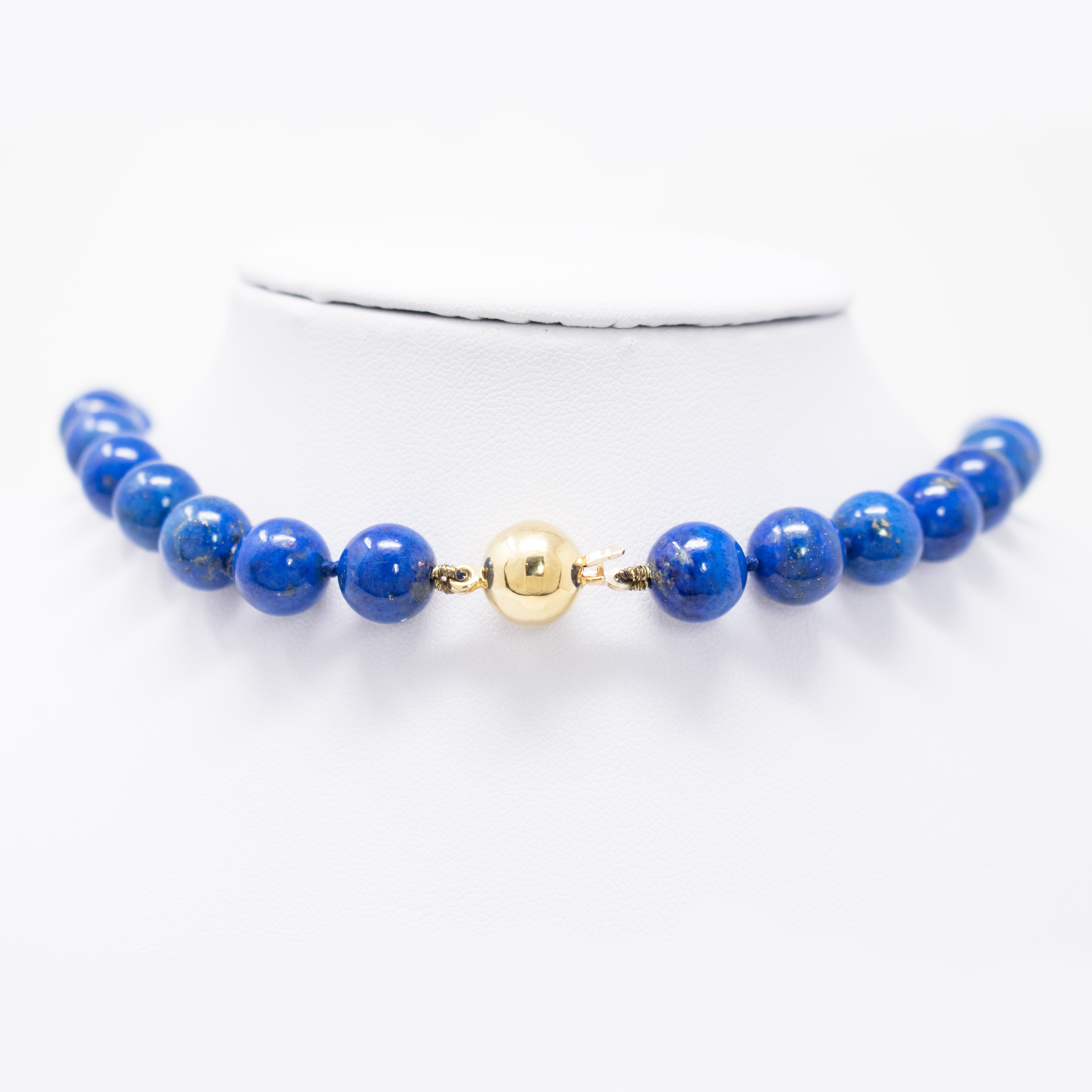 Collana e Orecchini in Oro Giallo e Lapislazzuli