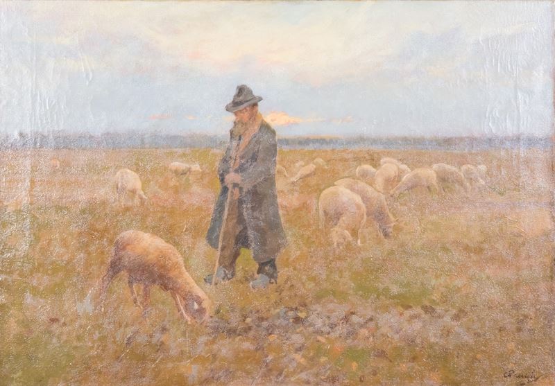 Carlo Passigli - Pastore con Gregge
