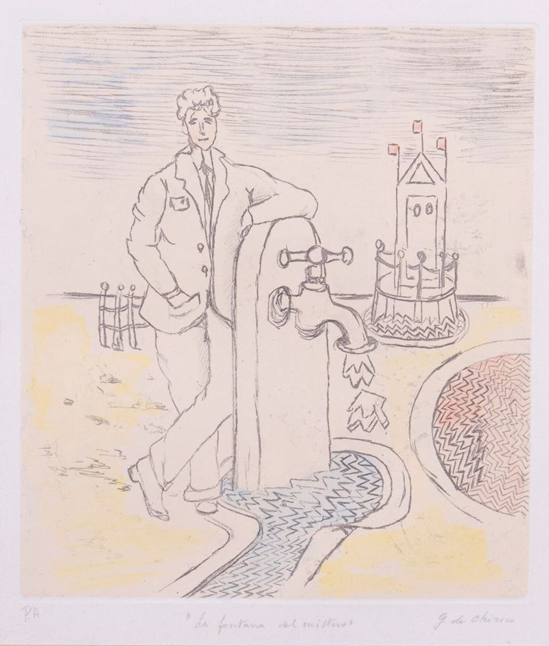 Giorgio De Chirico - La Fontana del Mistero
