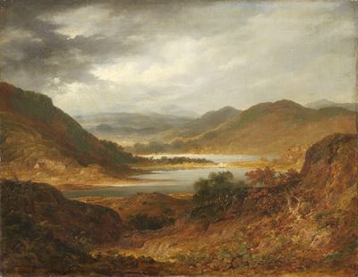 Paesaggio, olio su tela
