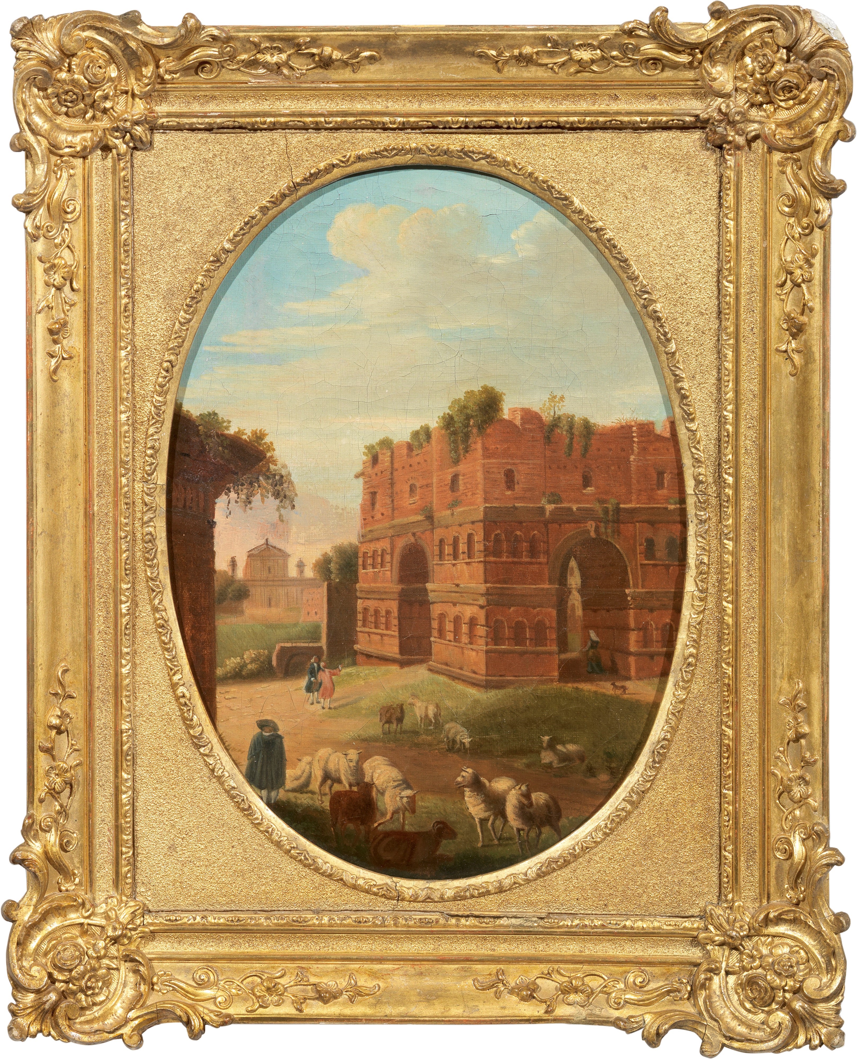 Giacomo Van Lint - «veduta Dell'arco di Druso» e «veduta Dell'arco di Giano Quadrifronte»