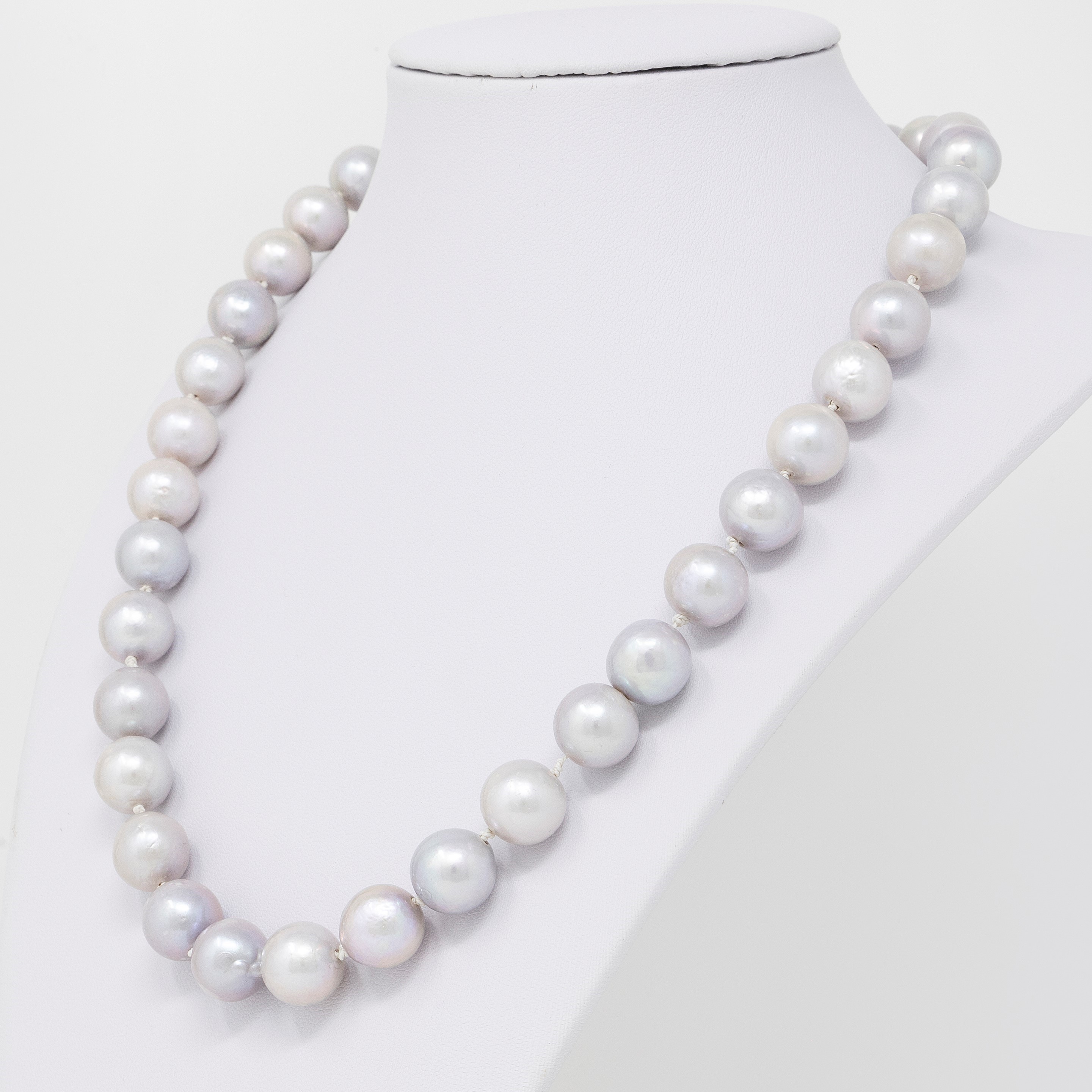 Collana di Perle di Fiume Grigie
