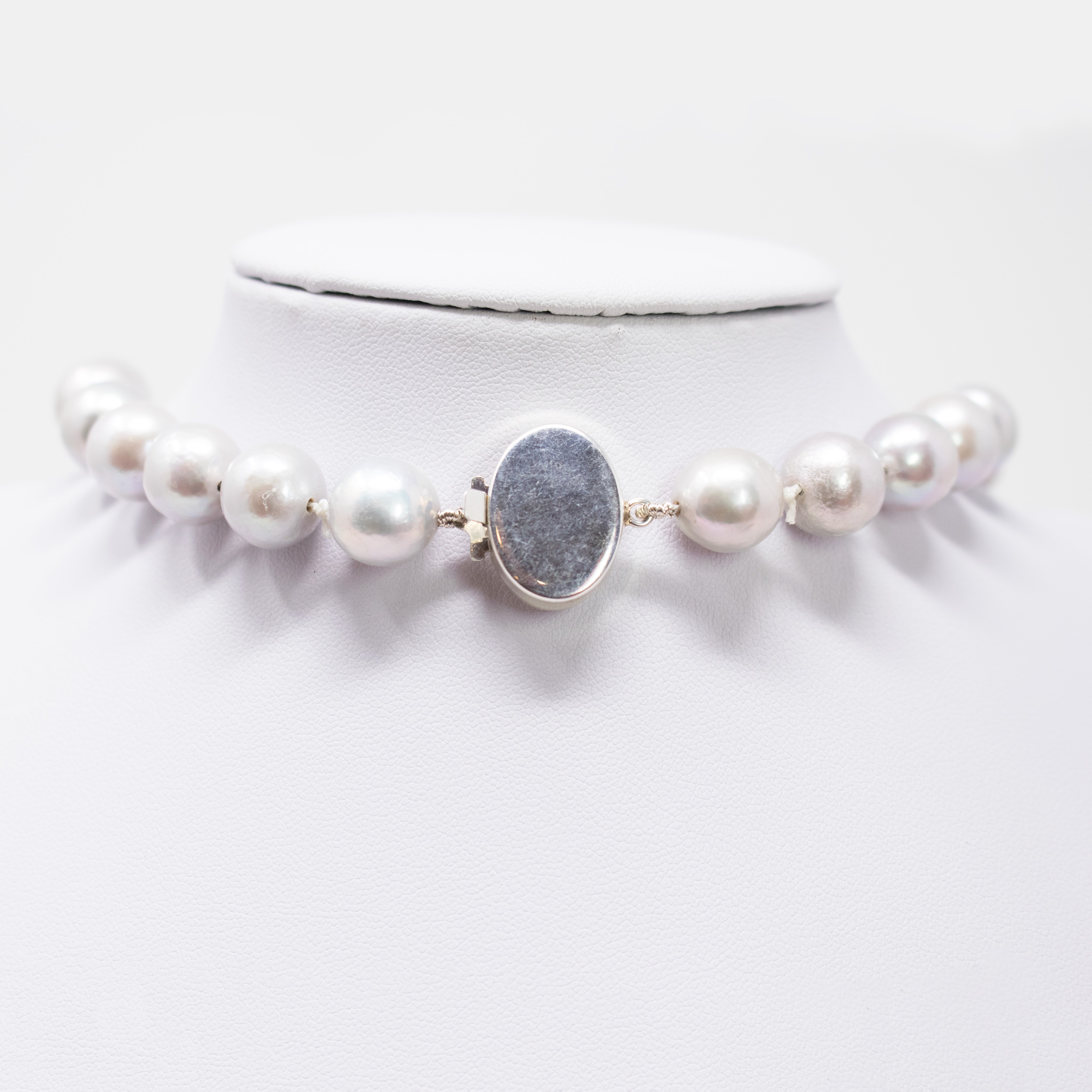 Collana di Perle di Fiume Grigie