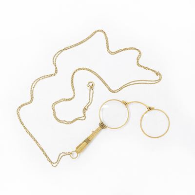 Antica Lorgnette in Oro Giallo
