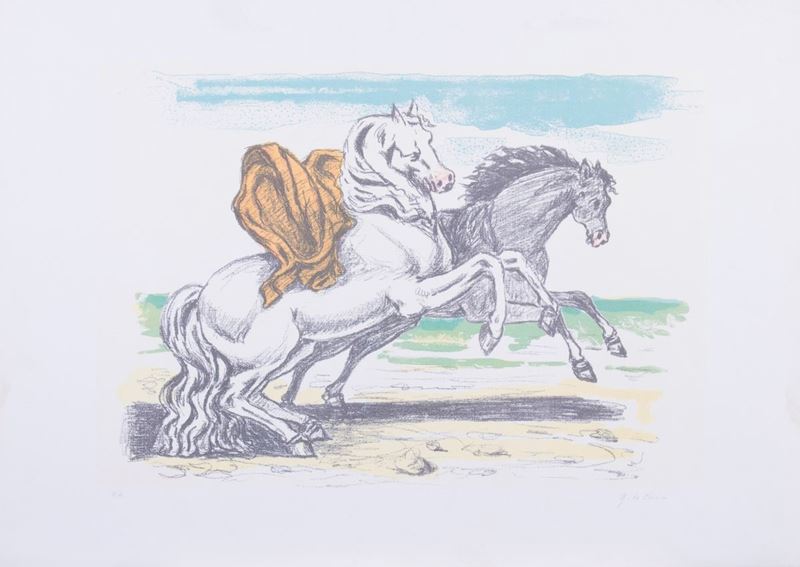 Giorgio De Chirico - Cavalli sulla Spiaggia