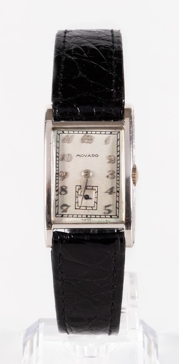 Movado Platino Elegant orologio da polso, ref. 048, anni Trenta-Quaranta