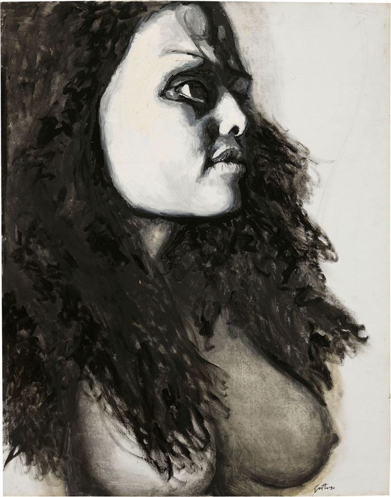 Renato Guttuso - Mezzobusto di Zeudi