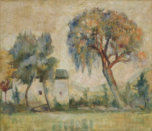 Eduardo Gordigiani : Paesaggio  (1937)  - Olio su tela - Asta PARADE II - DIPINTI E SCULTURE DEL XIX E XX SECOLO - Casa d'aste Farsettiarte