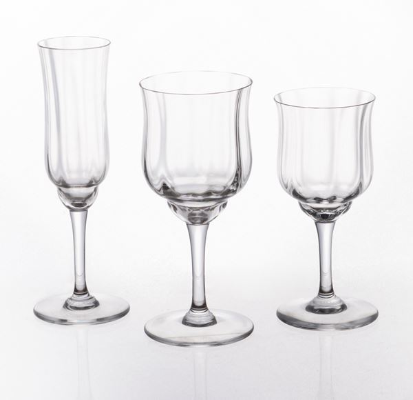 Servizio di bicchieri in cristallo Baccarat "Capri"