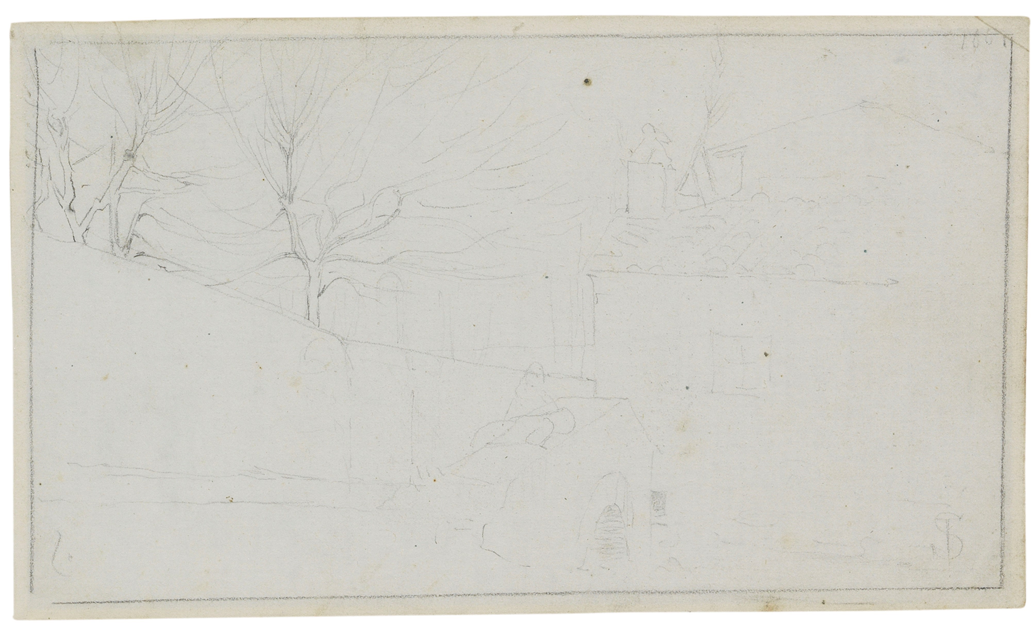 Telemaco Signorini - Due Disegni