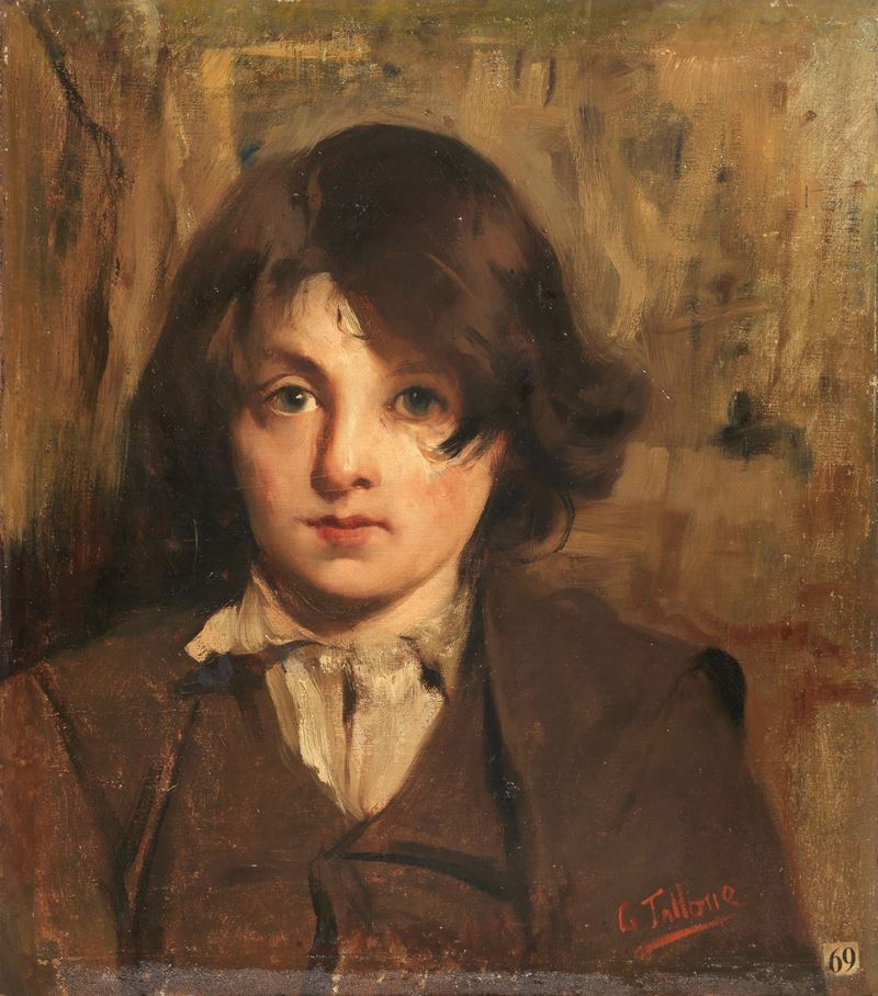Cesare Tallone - Ritratto del Figlio Guido