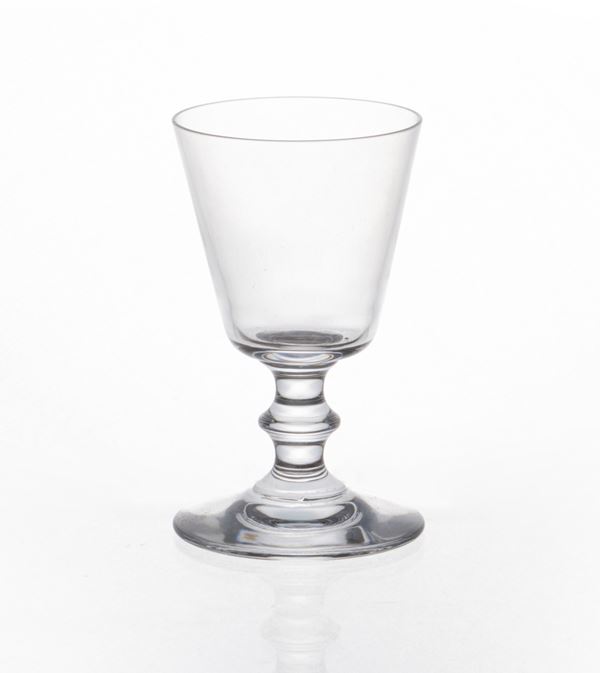 Sei bicchieri da liquore in cristallo trasparente Baccarat  - Asta L'Arte della Tavola - Casa d'aste Farsettiarte