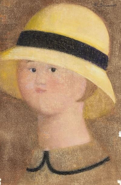 Ragazza con Cappello Giallo