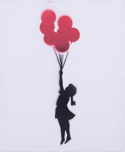 Little Girl With Ballons
