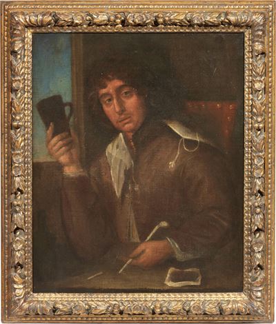 Ritratto di Giovane con Pipa e Boccale