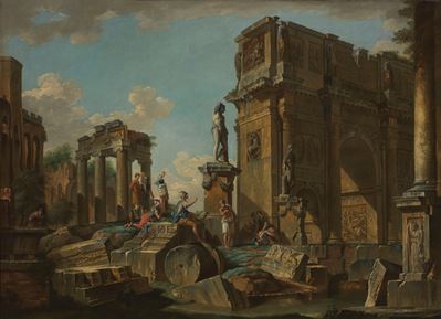 Capriccio Architettonico con L'arco di Costantino