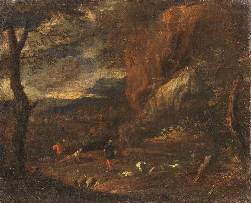Paesaggio con pastori