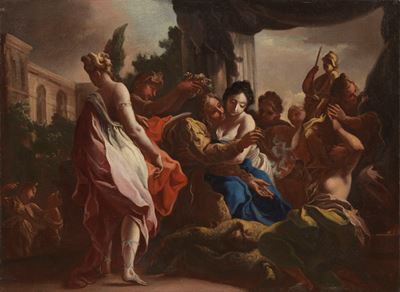 Salomone che Sacrifica gli Idoli