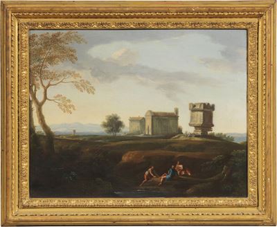 Veduta con la Tomba di Nerone