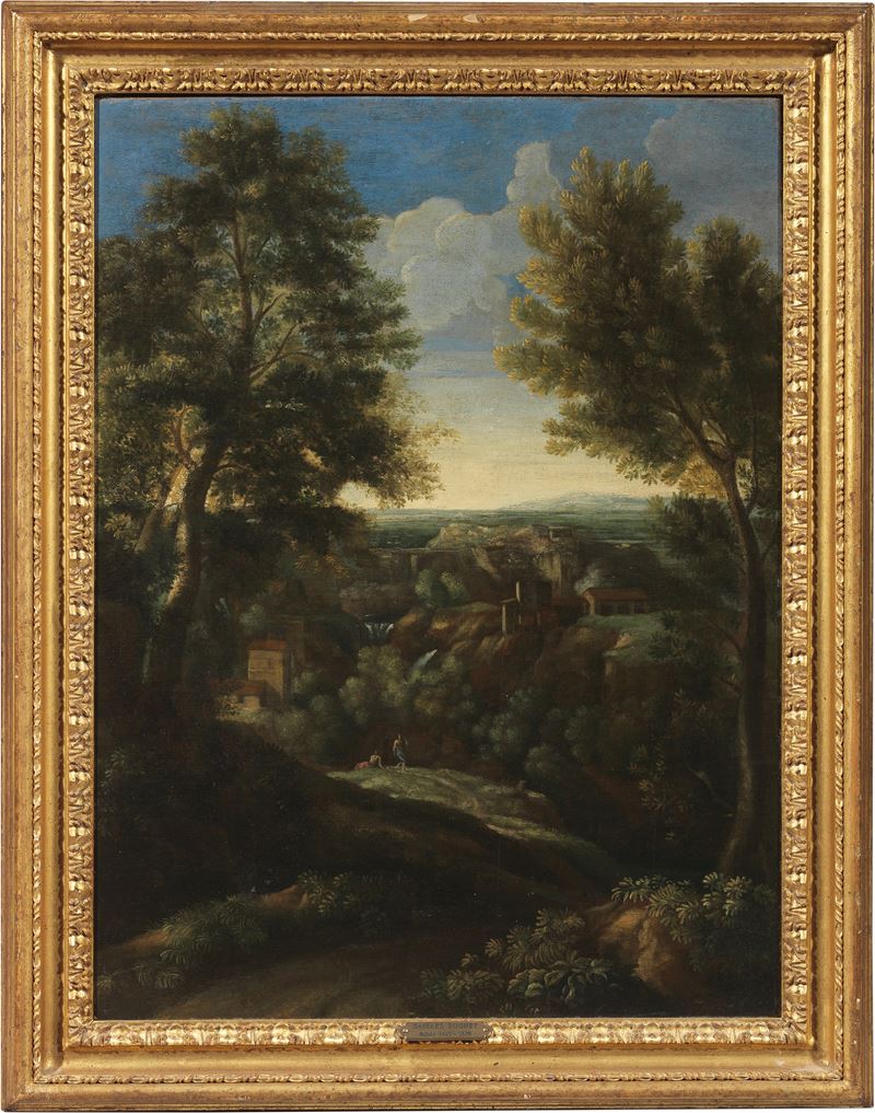 Gaspar Dughet (ambito Di) - Paesaggio con Figure