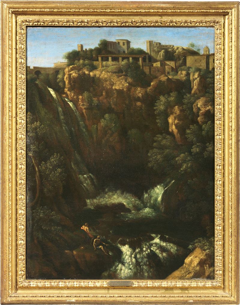 Gaspar Dughet (ambito Di) - Paesaggio con la Grande Cascata di Tivoli