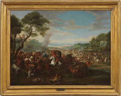 Scena di Battaglia con Assalto alla Carrozza