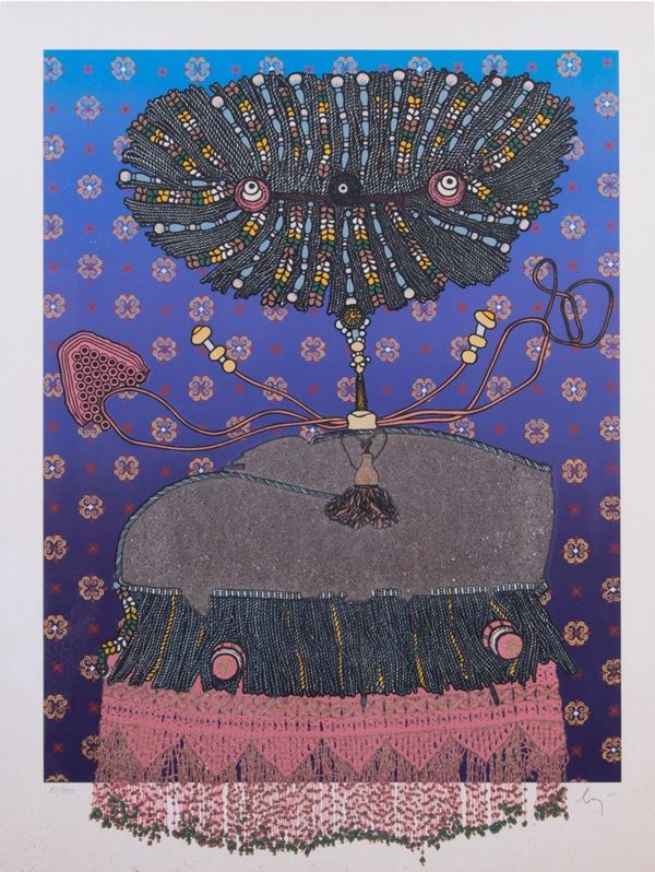 Enrico Baj - «Antoinette du Ligier de la Garde Deshouliére» e «Geneviève Premoy, detta la Cavaliera Balthasar, eroina francese»