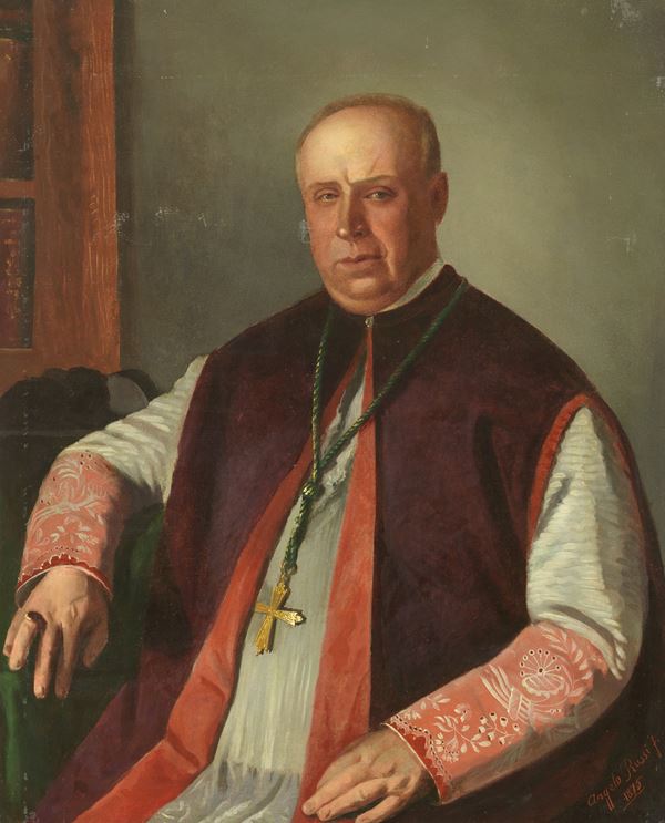 Ignoto del XIX secolo - Ritratto di prelato